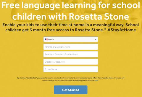 Rosetta Stone website